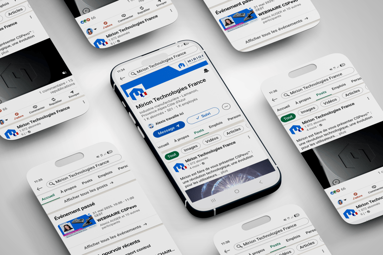 mockup téléphone page linkedin france 2